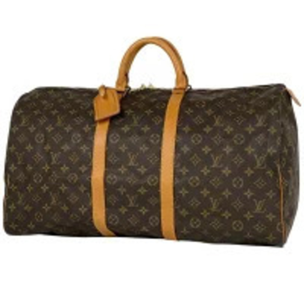 Louis Vuitton Keepall Handbag Travel Business Boston Bag Monogram Brown